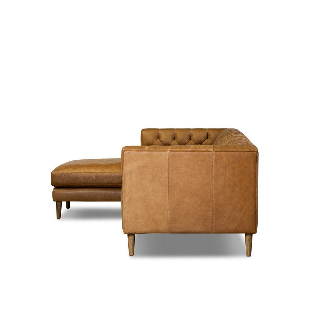 Four Hands - Easton - Thurston 2-Piece Sectional - Cascara Cognac - 248666-001_CLOSEOUT view 3