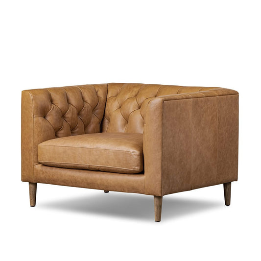 Four Hands - Easton - Thurston Rounded Leg Chair - Cascara Cognac - 237020-004_CLOSEOUT view 1