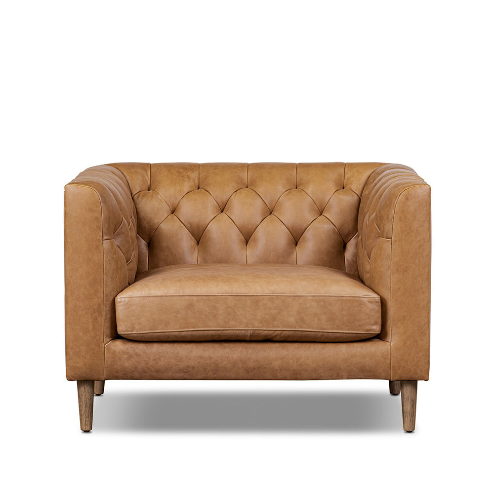 Four Hands - Easton - Thurston Rounded Leg Chair - Cascara Cognac - 237020-004_CLOSEOUT view 2