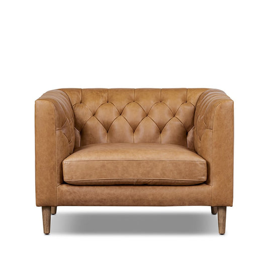 Four Hands - Easton - Thurston Rounded Leg Chair - Cascara Cognac - 237020-004_CLOSEOUT view 2