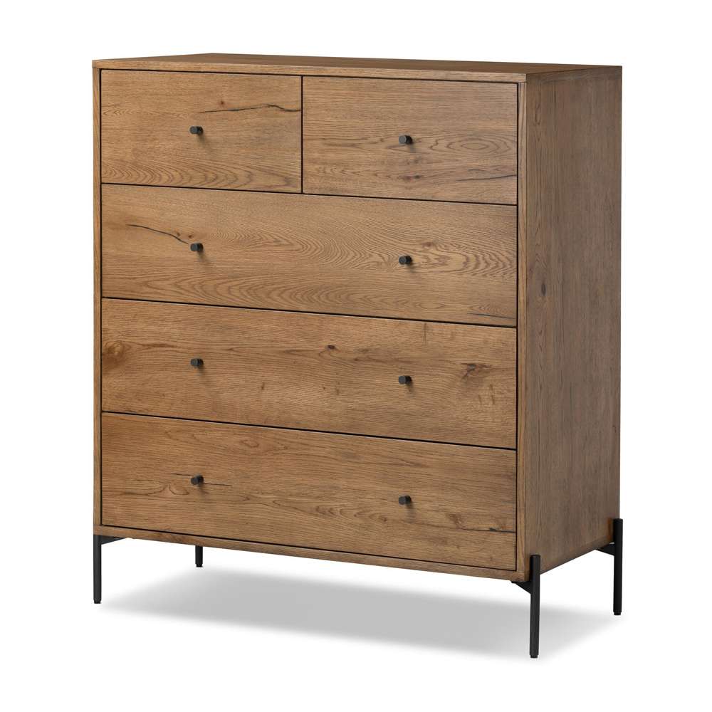 Four Hands - Eaton 5 Drawer Dresser - Amber Oak Resin - 109284-002 veiw 1