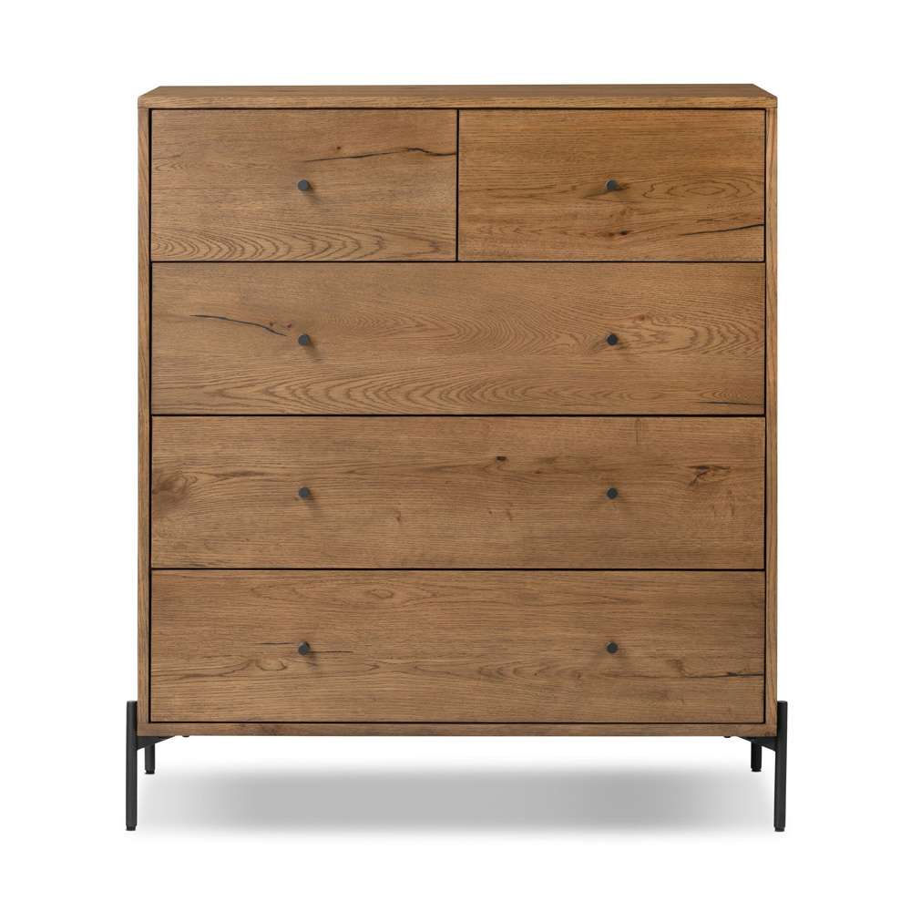 Four Hands - Eaton 5 Drawer Dresser - Amber Oak Resin - 109284-002 veiw 2