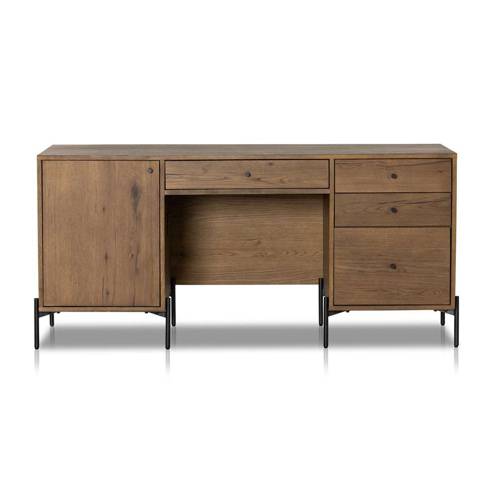 Four Hands - Eaton Executive Desk - Amber Oak Resin - 227862-002 veiw 2
