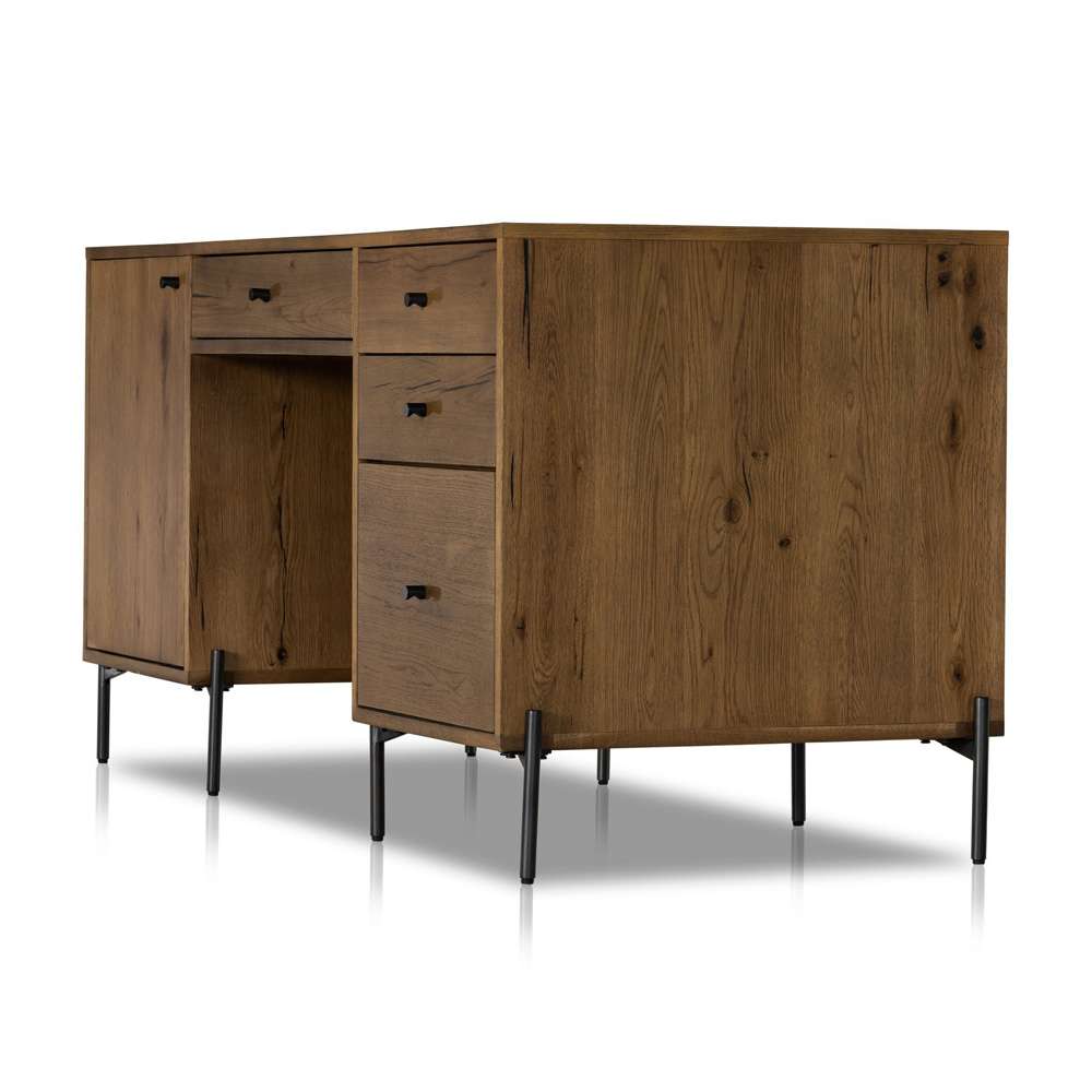 Four Hands - Eaton Executive Desk - Amber Oak Resin - 227862-002 veiw 7