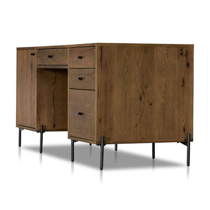 Four Hands - Eaton Executive Desk - Amber Oak Resin - 227862-002 veiw 7