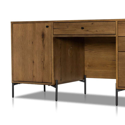Four Hands - Eaton Executive Desk - Amber Oak Resin - 227862-002 veiw 12