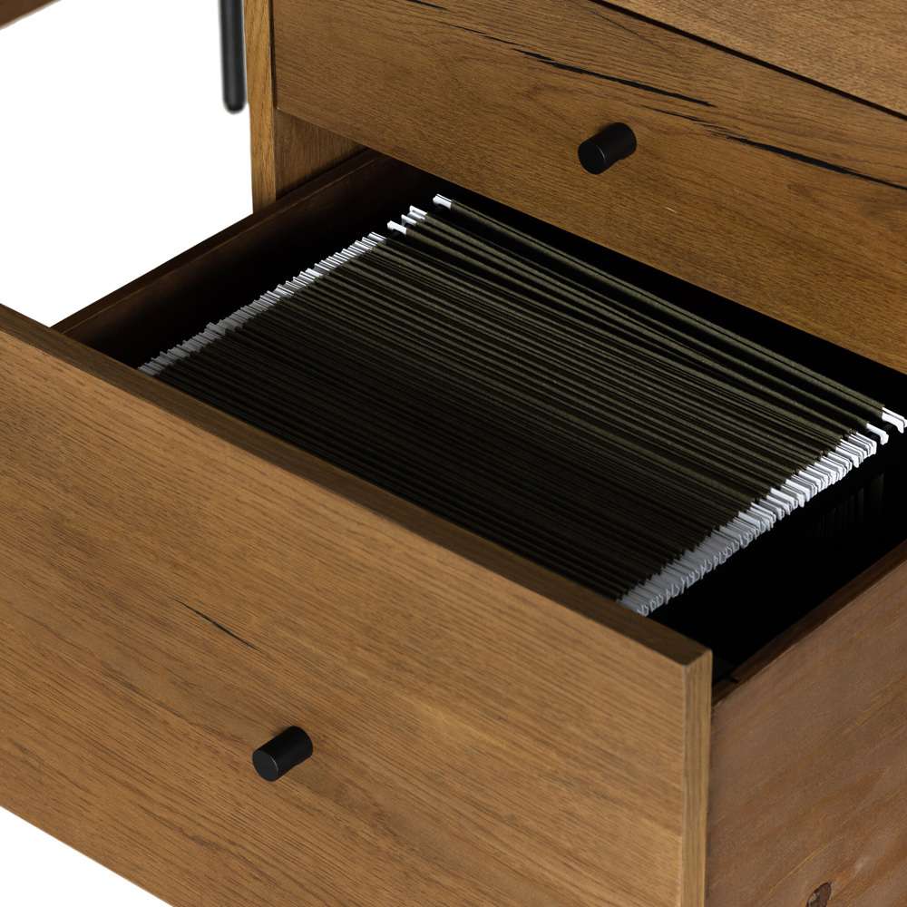 Four Hands - Eaton Executive Desk - Amber Oak Resin - 227862-002 veiw 13