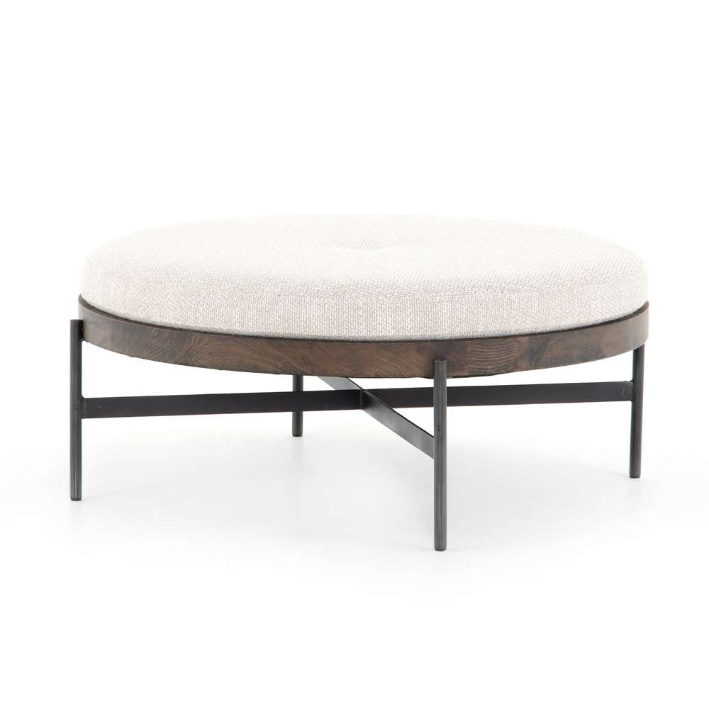 Four Hands - Edwyn Large Ottoman - Gibson Wheat - 224315-001 veiw 1