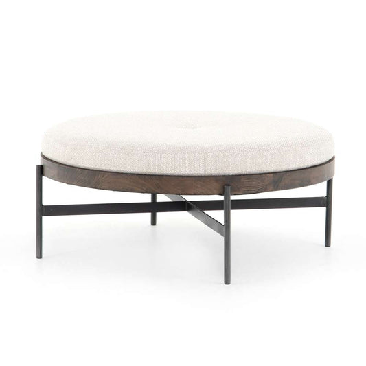 Four Hands - Edwyn Large Ottoman - Gibson Wheat - 224315-001 veiw 1
