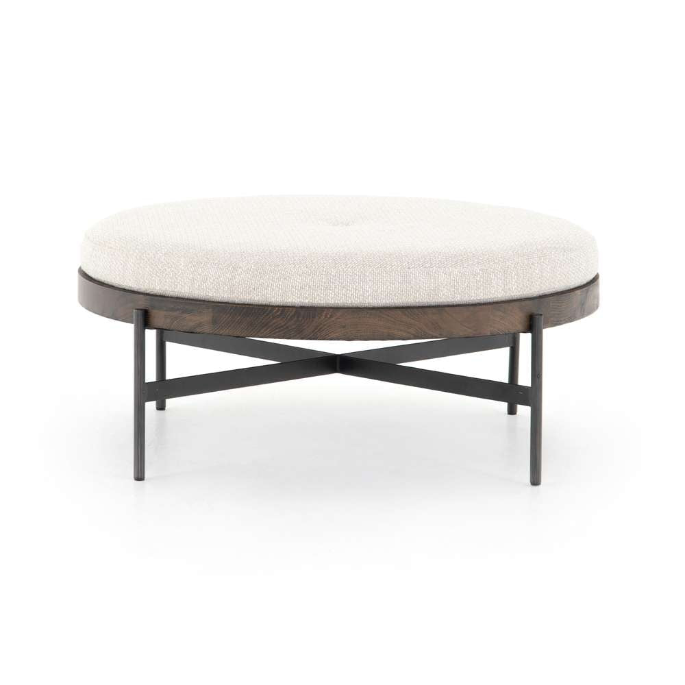 Four Hands - Edwyn Large Ottoman - Gibson Wheat - 224315-001 veiw 3