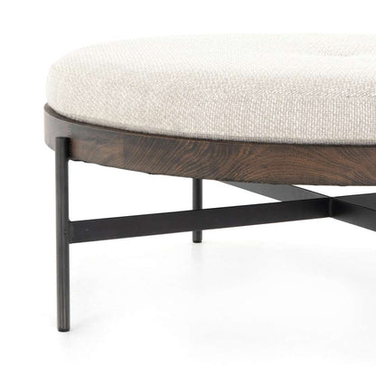 Four Hands - Edwyn Large Ottoman - Gibson Wheat - 224315-001 veiw 6
