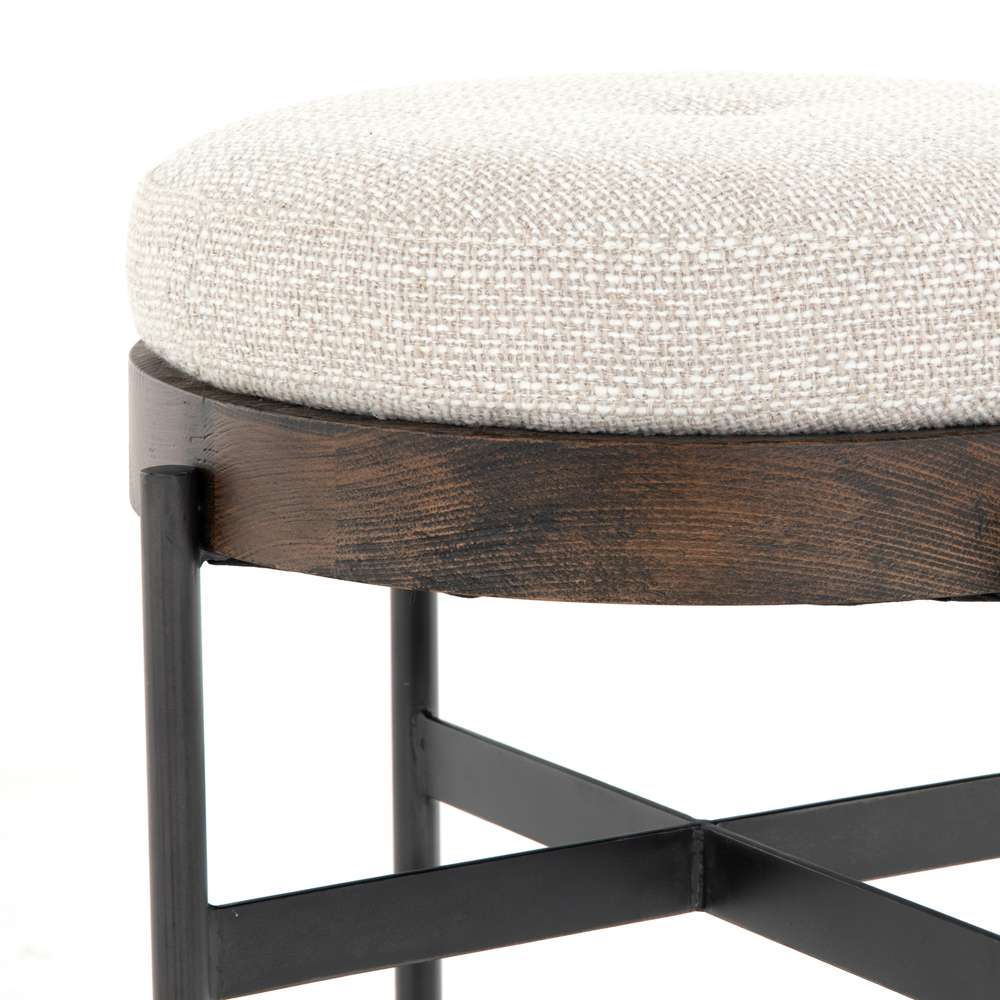 Four Hands - Edwyn Small Ottoman - Gibson Wheat - 224314-001 veiw 2