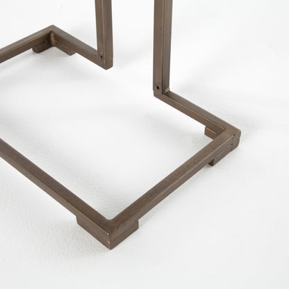 Four Hands - Acid Etch C Table - Antique Brass - IELE-88 veiw 3