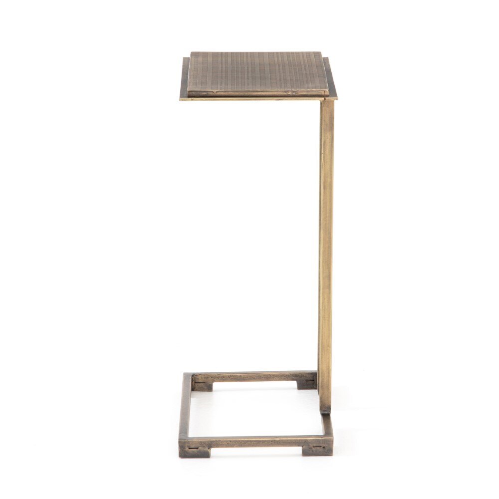 Four Hands - Acid Etch C Table - Antique Brass - IELE-88 veiw 8