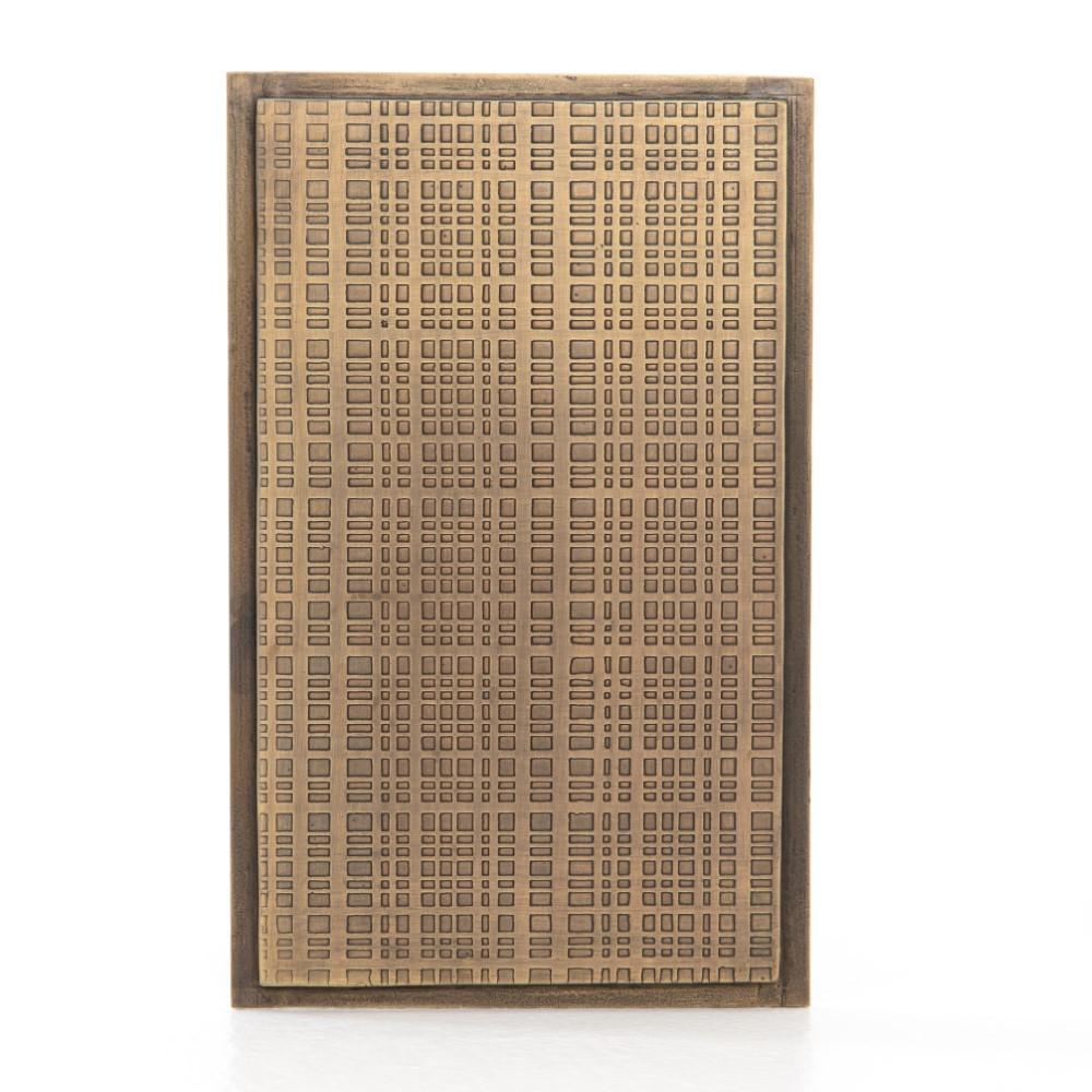 Four Hands - Acid Etch C Table - Antique Brass - IELE-88 veiw 9