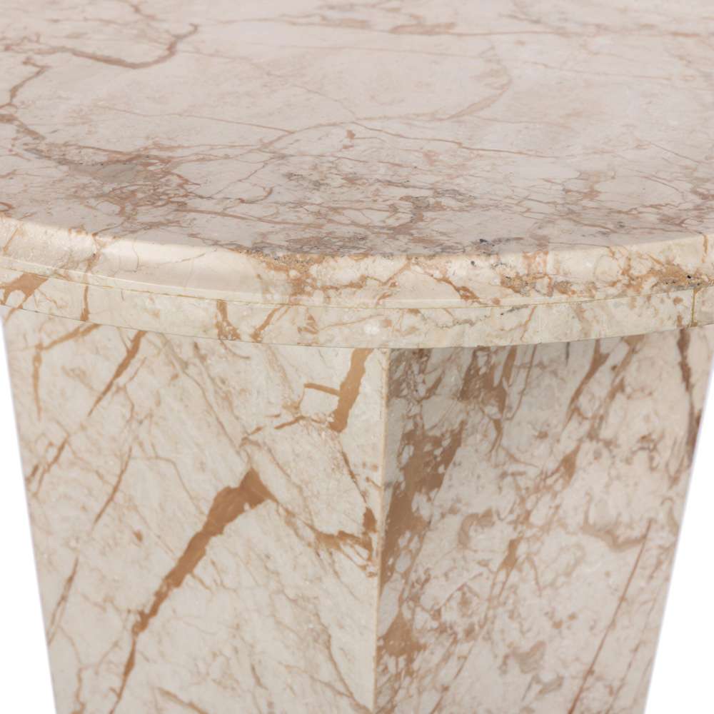 Four Hands - Element - Eslo End Table - Desert Taupe Marble - 238134-001 veiw 2
