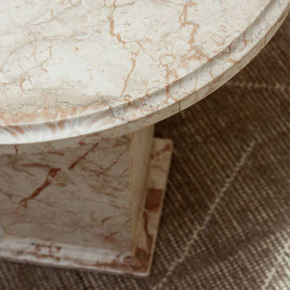 Four Hands - Element - Eslo End Table - Desert Taupe Marble - 238134-001 veiw 6