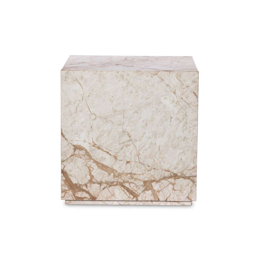 Four Hands - Element - Modern Marble Plinth End Table - Desert Tpe - 236045-002 veiw 1