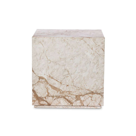 Four Hands - Element - Modern Marble Plinth End Table - Desert Tpe - 236045-002 veiw 1