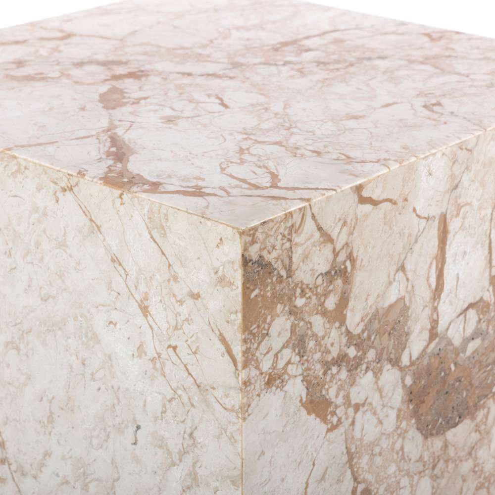 Four Hands - Element - Modern Marble Plinth End Table - Desert Tpe - 236045-002 veiw 2