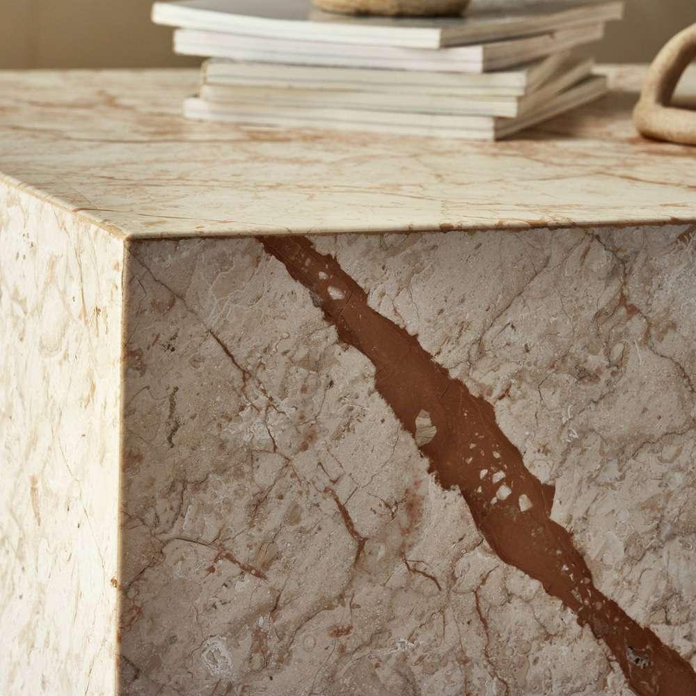 Four Hands - Element - Modern Marble Plinth End Table - Desert Tpe - 236045-002 veiw 3