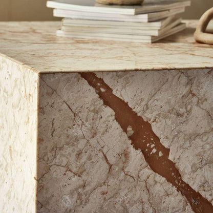 Four Hands - Element - Modern Marble Plinth End Table - Desert Tpe - 236045-002 veiw 3