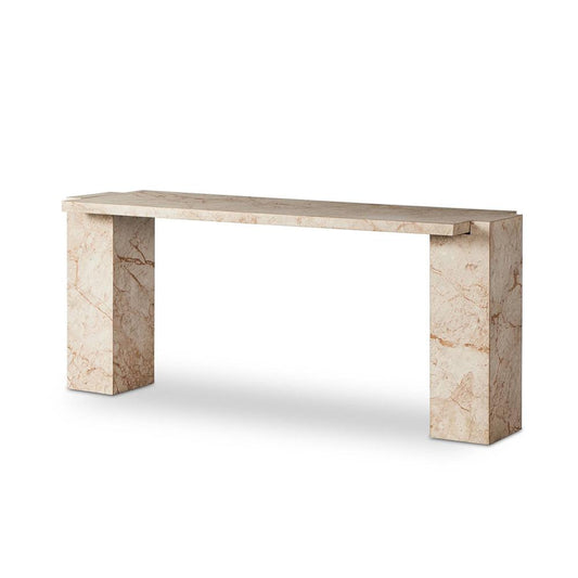 Four Hands - Element - Romano Console Table - Desert Taupe Marble - 237777-001 veiw 1