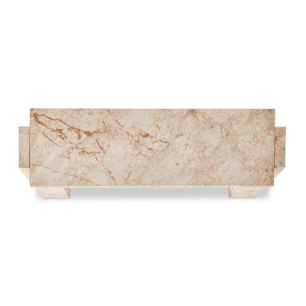 Four Hands - Element - Romano Console Table - Desert Taupe Marble - 237777-001 veiw 5