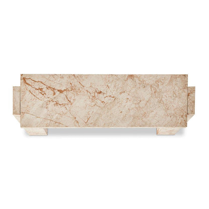 Four Hands - Element - Romano Console Table - Desert Taupe Marble - 237777-001 veiw 5