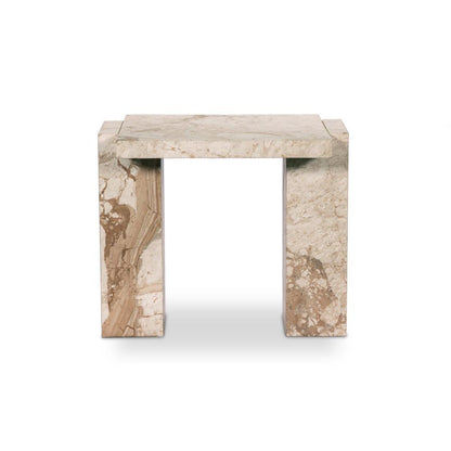 Four Hands - Element - Romano End Table - Desert Taupe Marble - 237779-001 veiw 2