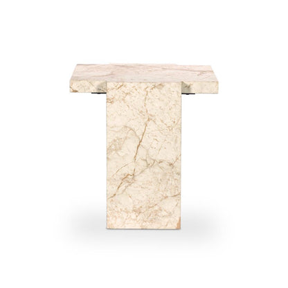 Four Hands - Element - Romano End Table - Desert Taupe Marble - 237779-001 veiw 3