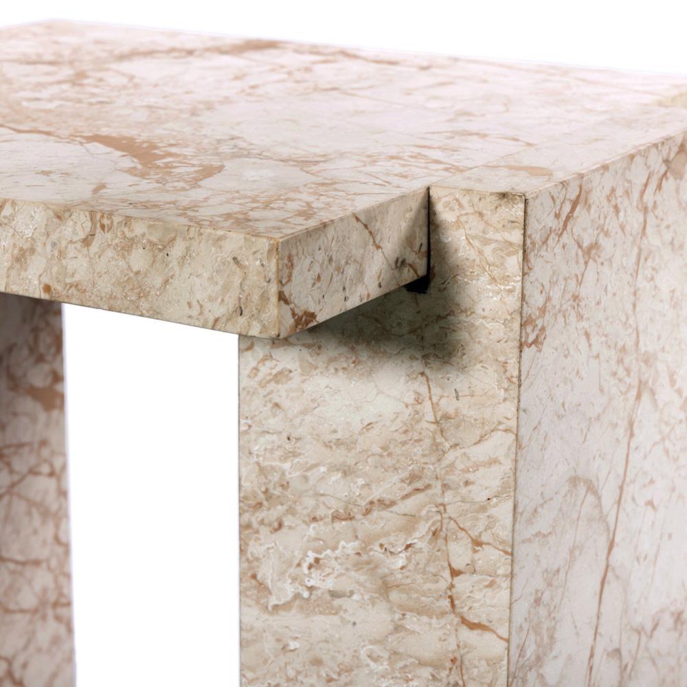 Four Hands - Element - Romano End Table - Desert Taupe Marble - 237779-001 veiw 6
