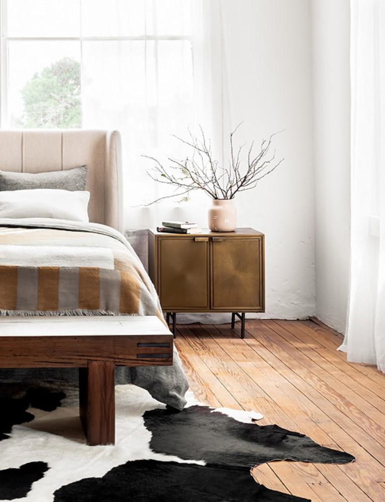 Four Hands - Sunburst Cabinet Nightstand - Aged Brass - IELE-103 veiw 9