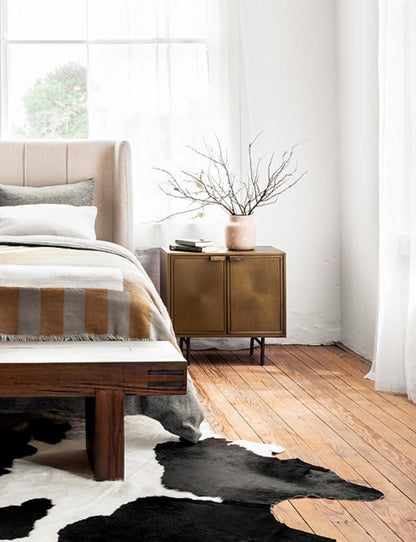 Four Hands - Sunburst Cabinet Nightstand - Aged Brass - IELE-103 veiw 9