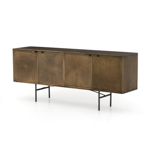 Four Hands - Sunburst Sideboard - Aged Brass - IELE-106 veiw 1
