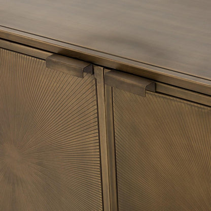 Four Hands - Sunburst Sideboard - Aged Brass - IELE-106 veiw 6
