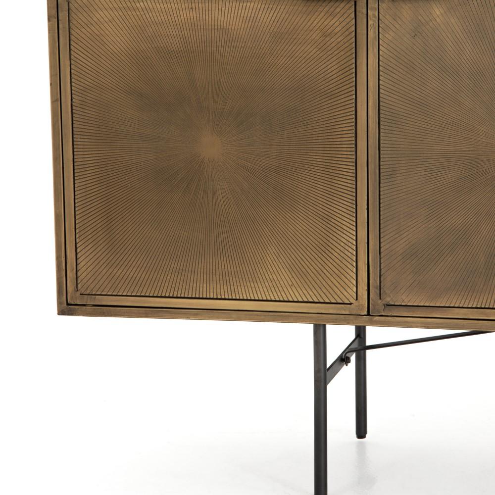 Four Hands - Sunburst Sideboard - Aged Brass - IELE-106 veiw 7