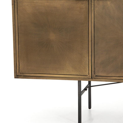 Four Hands - Sunburst Sideboard - Aged Brass - IELE-106 veiw 7