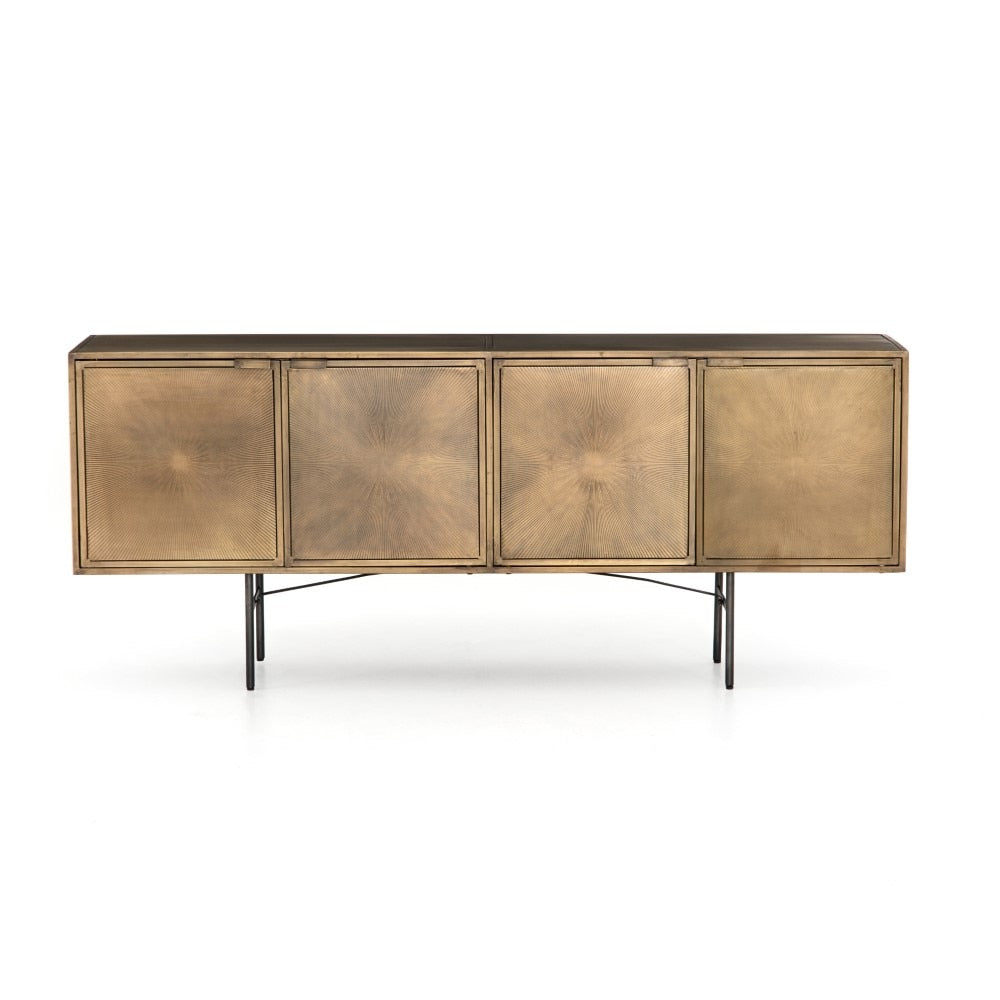 Four Hands - Sunburst Sideboard - Aged Brass - IELE-106 veiw 9