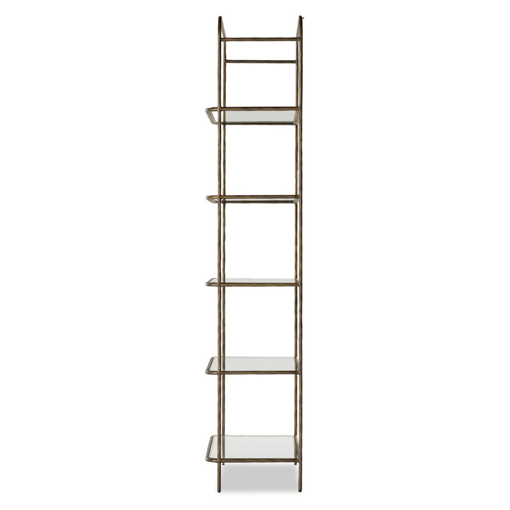 Four Hands - Element - Swinton Bookcase - Hammered Aged Brass - 233573-002 veiw 3