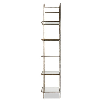 Four Hands - Element - Swinton Bookcase - Hammered Aged Brass - 233573-002 veiw 3