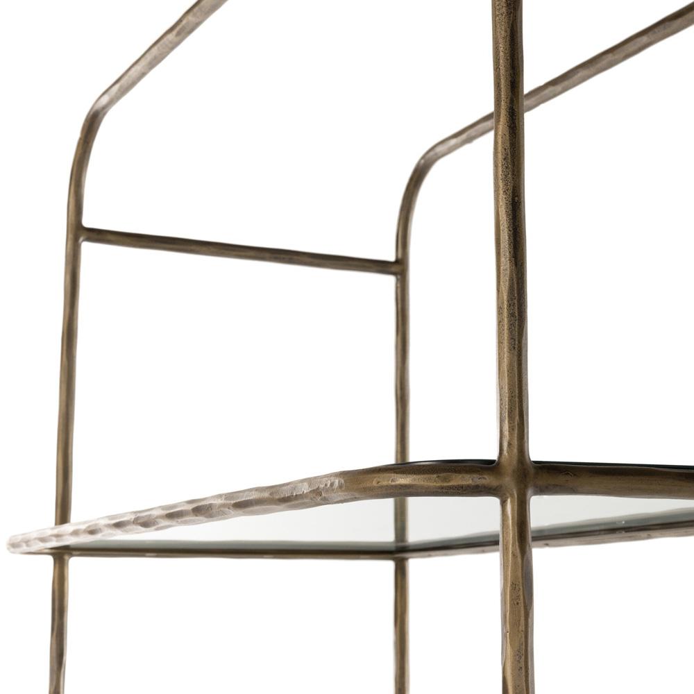 Four Hands - Element - Swinton Bookcase - Hammered Aged Brass - 233573-002 veiw 4
