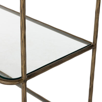 Four Hands - Element - Swinton Bookcase - Hammered Aged Brass - 233573-002 veiw 7