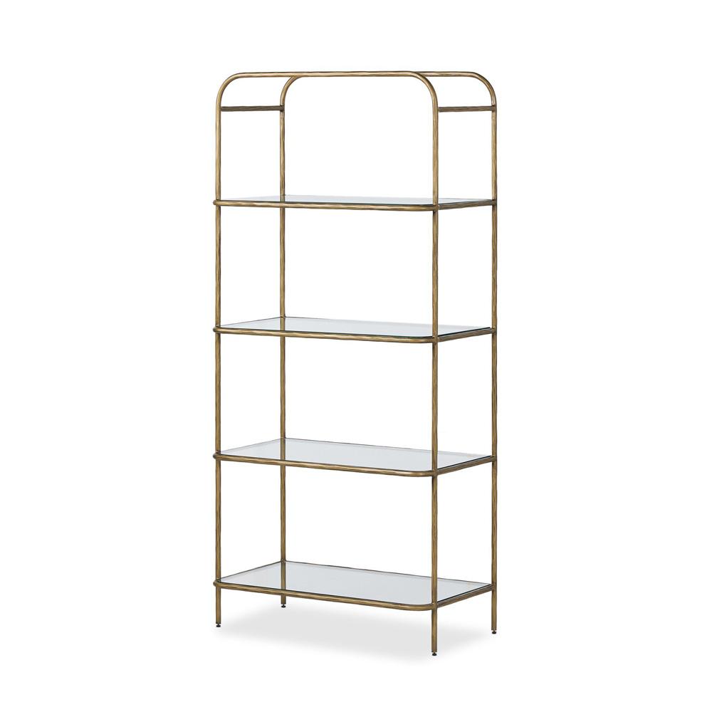 Four Hands - Element - Swinton Bookcase - Hammered Aged Brass - 245451-001 veiw 1