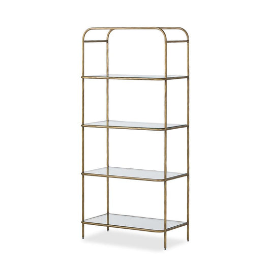Four Hands - Element - Swinton Bookcase - Hammered Aged Brass - 245451-001 veiw 1