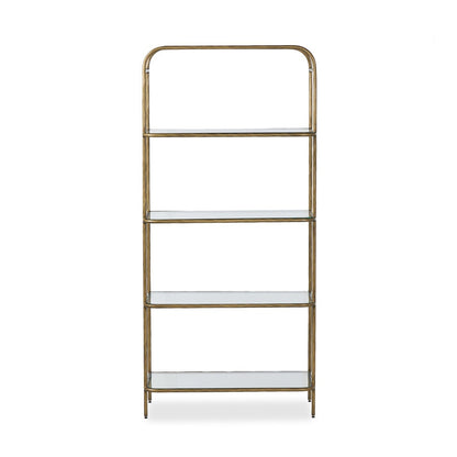 Four Hands - Element - Swinton Bookcase - Hammered Aged Brass - 245451-001 veiw 2