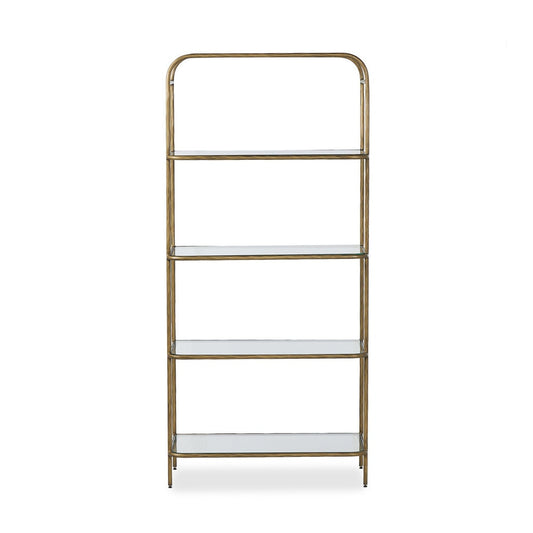 Four Hands - Element - Swinton Bookcase - Hammered Aged Brass - 245451-001 veiw 2