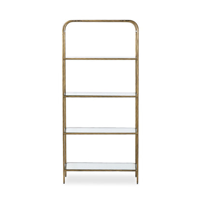 Four Hands - Element - Swinton Bookcase - Hammered Aged Brass - 245451-001 veiw 3