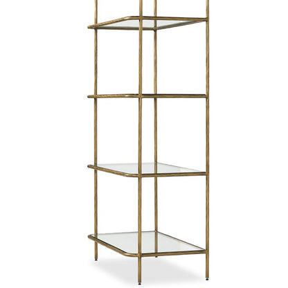 Four Hands - Element - Swinton Bookcase - Hammered Aged Brass - 245451-001 veiw 5