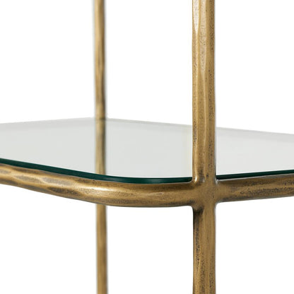 Four Hands - Element - Swinton Bookcase - Hammered Aged Brass - 245451-001 veiw 6